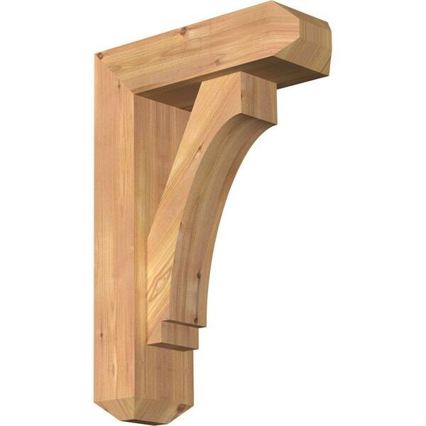 Ekena Millwork Imperial Craftsman Smooth Bracket w/ Offset Brace, Western Red Cedar, 5 1/2"W x 16"D x 24"H BKT0604X16X24IMP04SWR - main